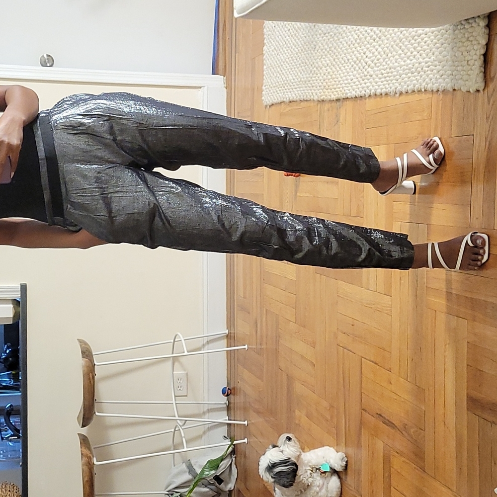 Urban Outfitters Staring at Stars Silver Metallic Pants – Size Small – Statement